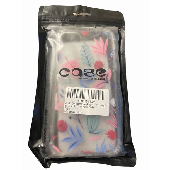case for Apple iPhone 11 TPE clear floral botanical colorful feminine spring - Picture 6 of 7